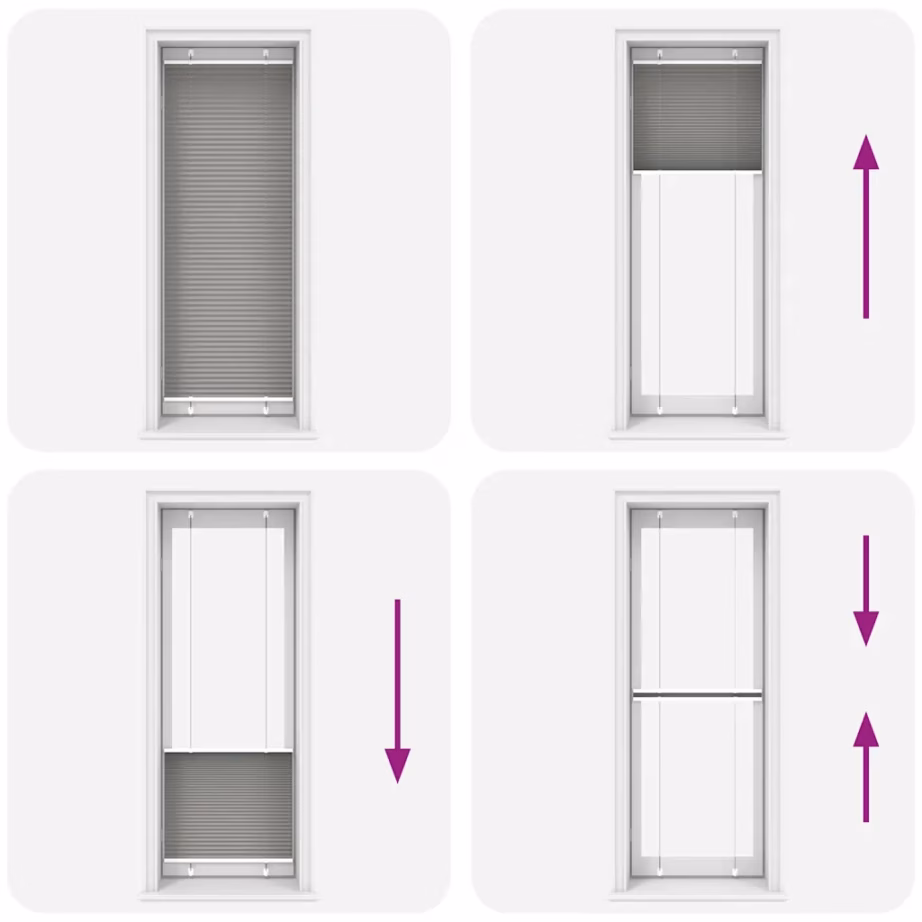 Plisseeritud ruloo privaatsuse ja päikesekaitsega, antratsiithall, 70 x 200 cm – 8