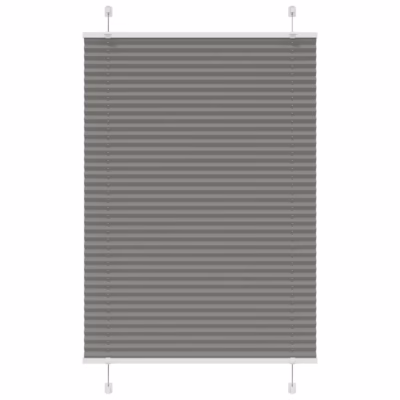 Plisseeritud ruloo privaatsuse ja päikesekaitsega, antratsiithall, 90 x 150 cm
