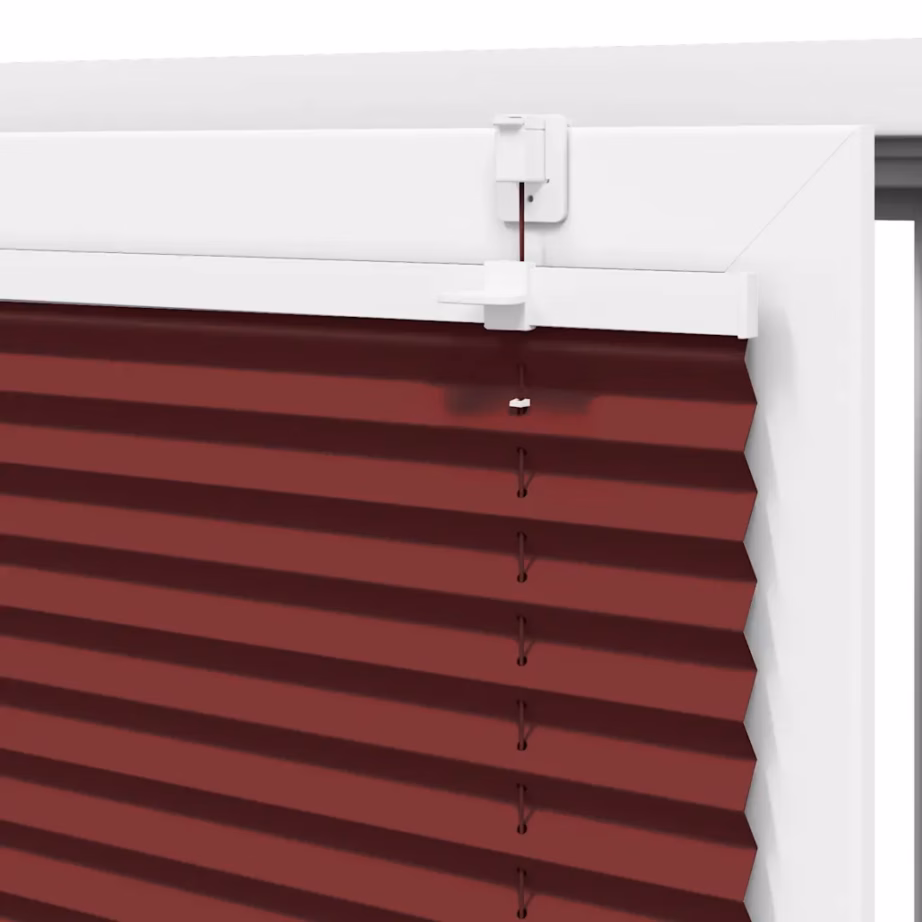 Plisseeritud ruloo privaatsuseks ja päikesekaitseks, bordoopunane, 120 x 150 cm – 9