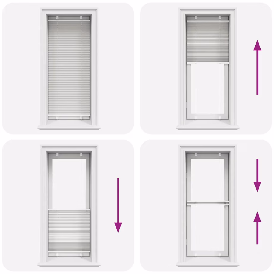 Helehall plisseeritud ruloo, 55 x 150 cm, 100% polüester – 5