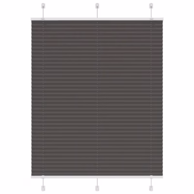 Plisseeritud ruloo must, 110 x 100 cm, kahe paigaldusviisiga