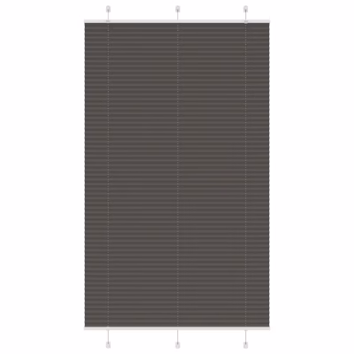 Plisseeritud ruloo privaatsuse ja päikesekaitsega, must, 120 x 200 cm