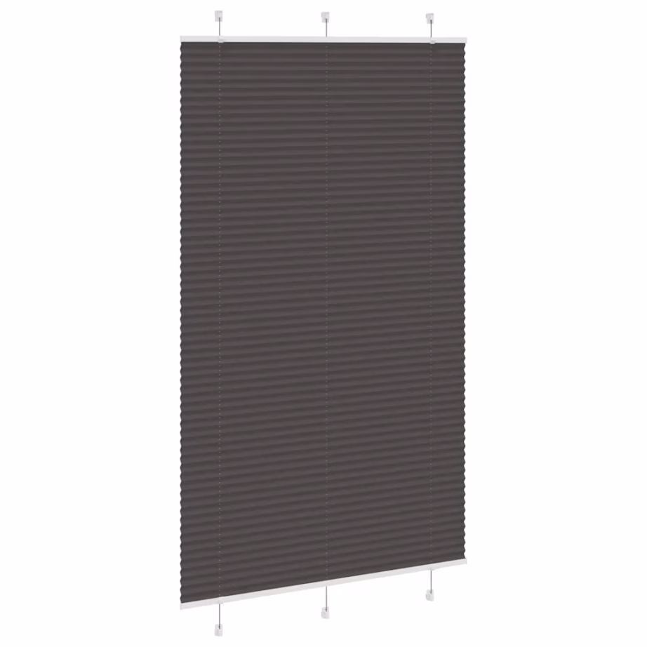 Plisseeritud ruloo privaatsuse ja päikesekaitsega, must, 120 x 200 cm – 3