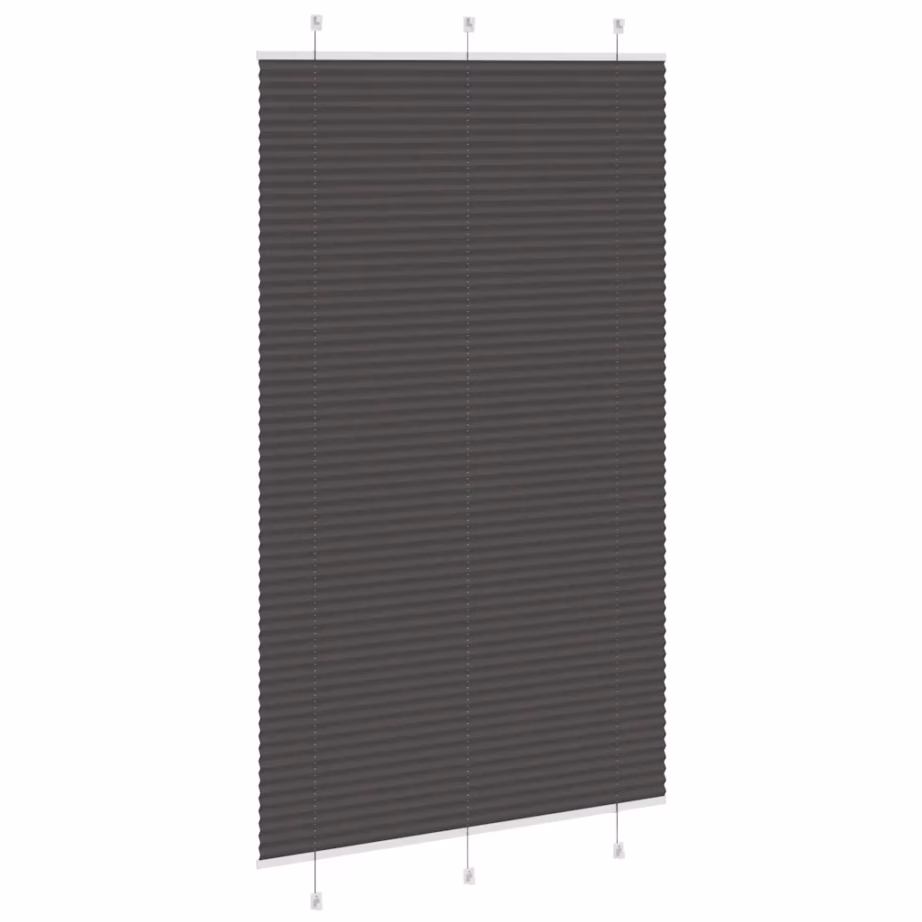 Plisseeritud ruloo privaatsuse ja päikesekaitsega, must, 120 x 200 cm – 4