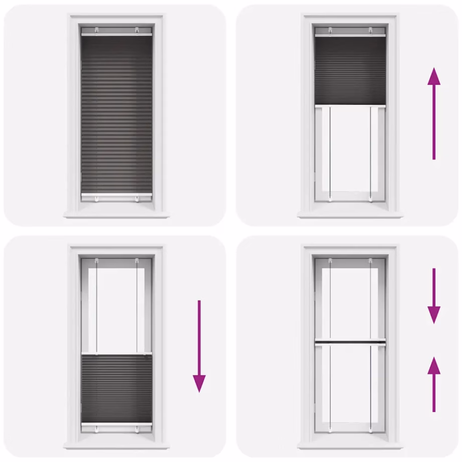 Plisseeritud ruloo aknale, must, 55 x 150 cm, 100% polüester, kanga laius 54,4 cm – 7