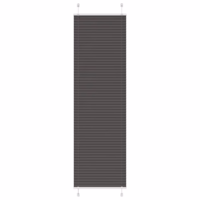 Plisseeritud ruloo privaatsuseks, must, 60 x 200 cm, 100% polüester, kahe paigaldusviisiga