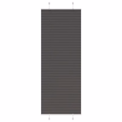 Plisseeritud ruloo, must, 70 x 200 cm, kanga laius 69,4 cm, 100% polüester