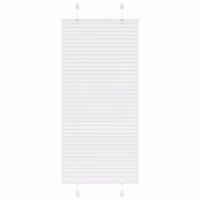 Plisseeritud ruloo privaatsuseks, valge, 65 x 150 cm, 100% polüester, kahe paigaldusviisiga