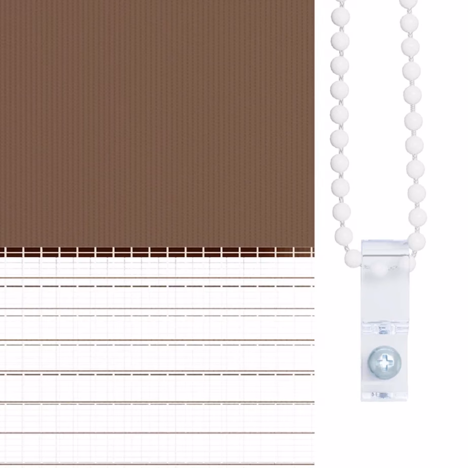 Pruun sebra ruloo triibulise kangaga, 115 x 150 cm, polüester – 9