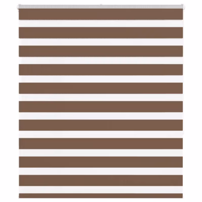 Pruun sebra ruloo 120 x 150 cm, 100% polüester, kanga laius 115,9 cm