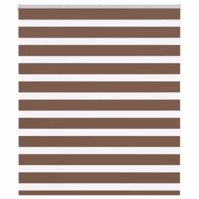 Pruun sebra ruloo triibuline rulookardin, 130 x 150 cm, polüester