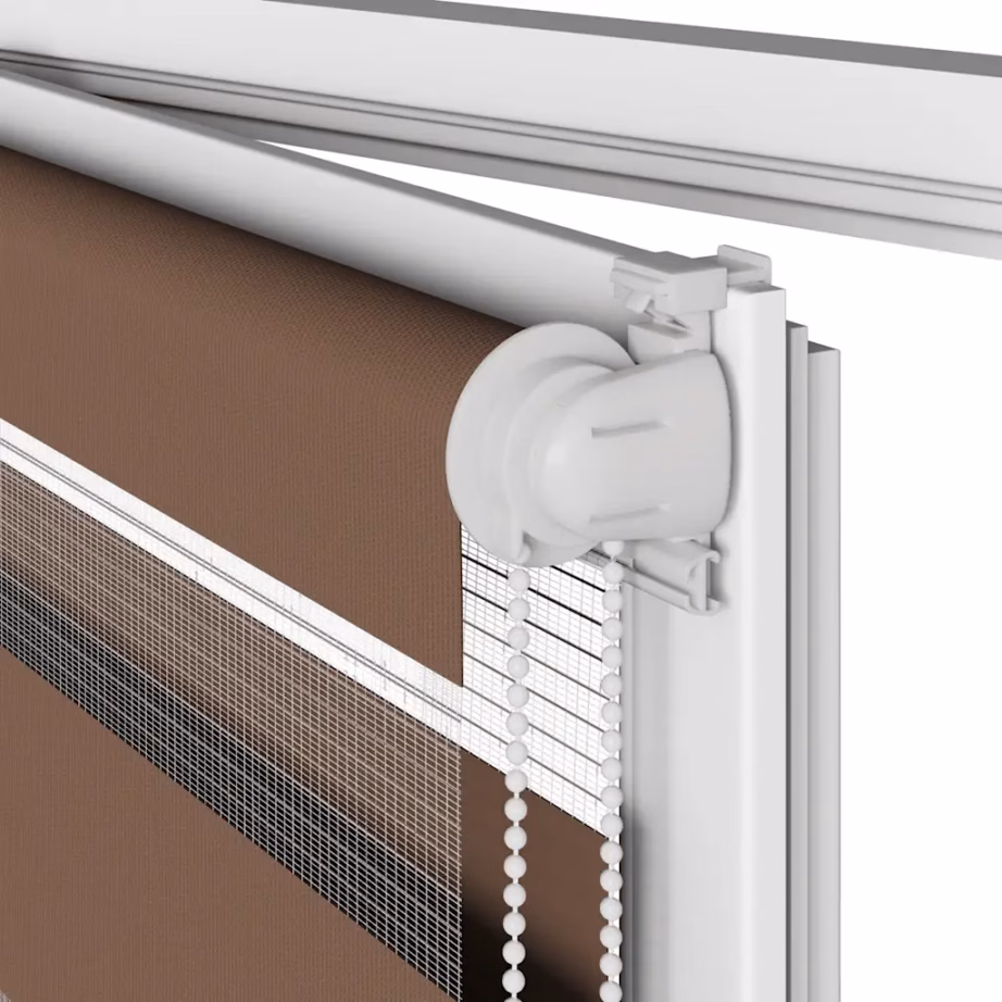 Pruun sebra ruloo 140 x 150 cm, kanga laius 135,9 cm, polüester – 11