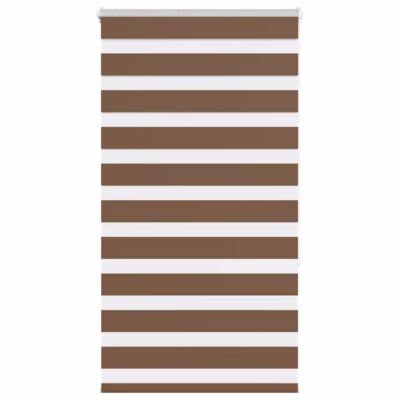 Pruun triibuline sebra ruloo, 70 x 150 cm, polüester, keti juhtimisega