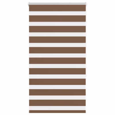 Pruun sebra ruloo triibuline 85 x 150 cm, kanga laius 80,9 cm, polüester