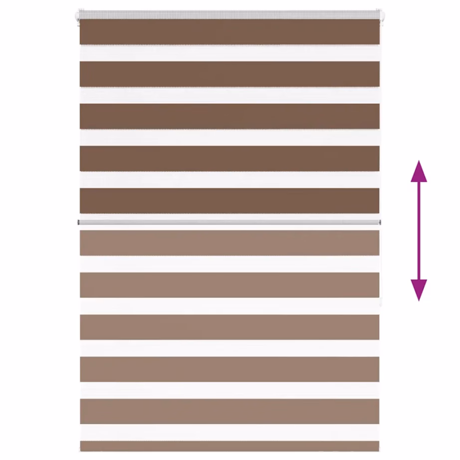 Pruun sebra ruloo ketiga, 105 x 150 cm, 100% polüster – 5