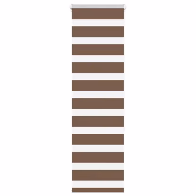 Triibuline sebraruloo pruun, 50 x 150 cm, 100% polüester, kettmehhanismiga