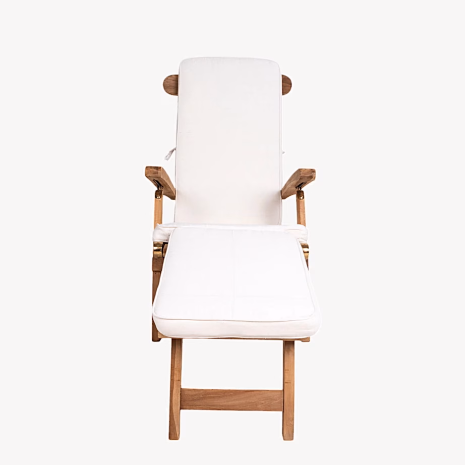 Puuvillast lamamistooli istepadi Arrecife, valge – 6