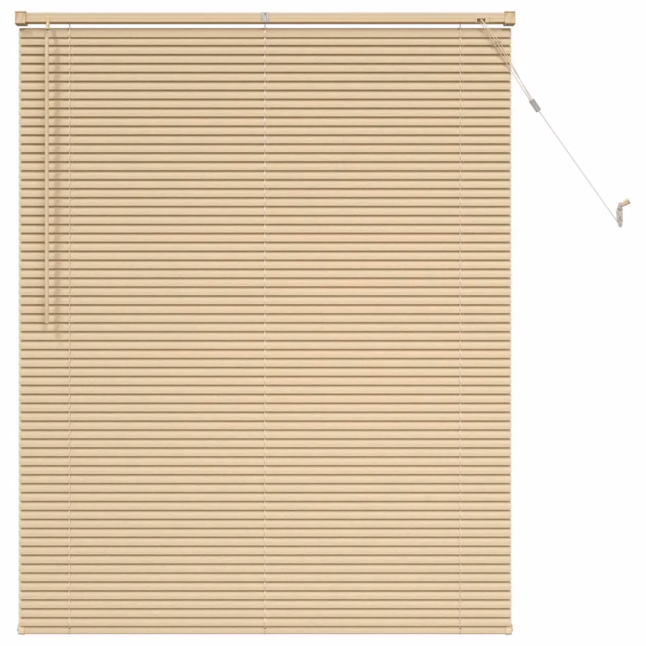 PVC veneetsia ruloo, reguleeritav, helepruun mustriga, 150 x 120 cm – 2