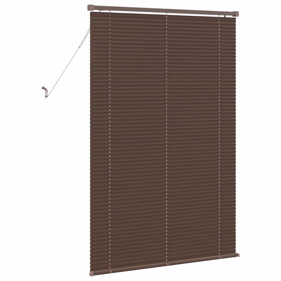 Reguleeritav PVC Veneetsia ruloo, tumepruun mustriga, 150 x 80 cm - 6