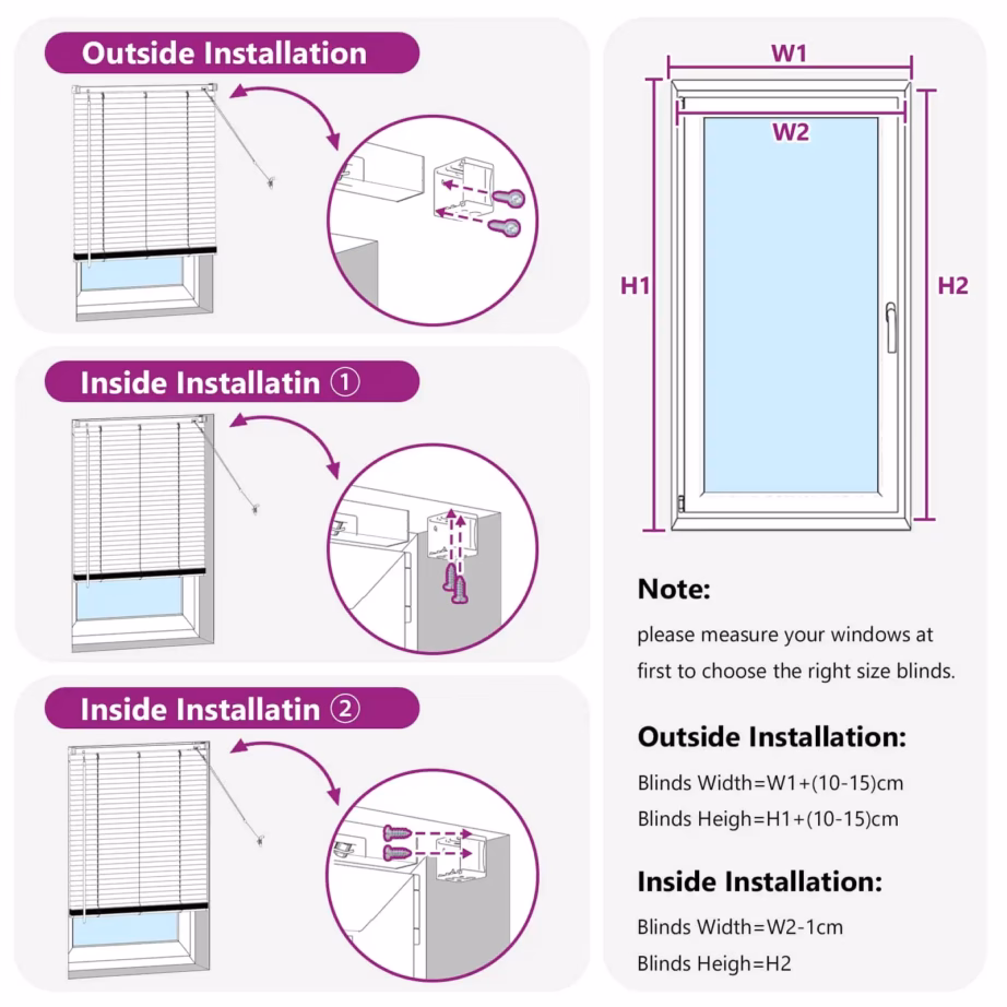 Reguleeritav must PVC Veneetsia ruloo, 150 x 130 cm – 11