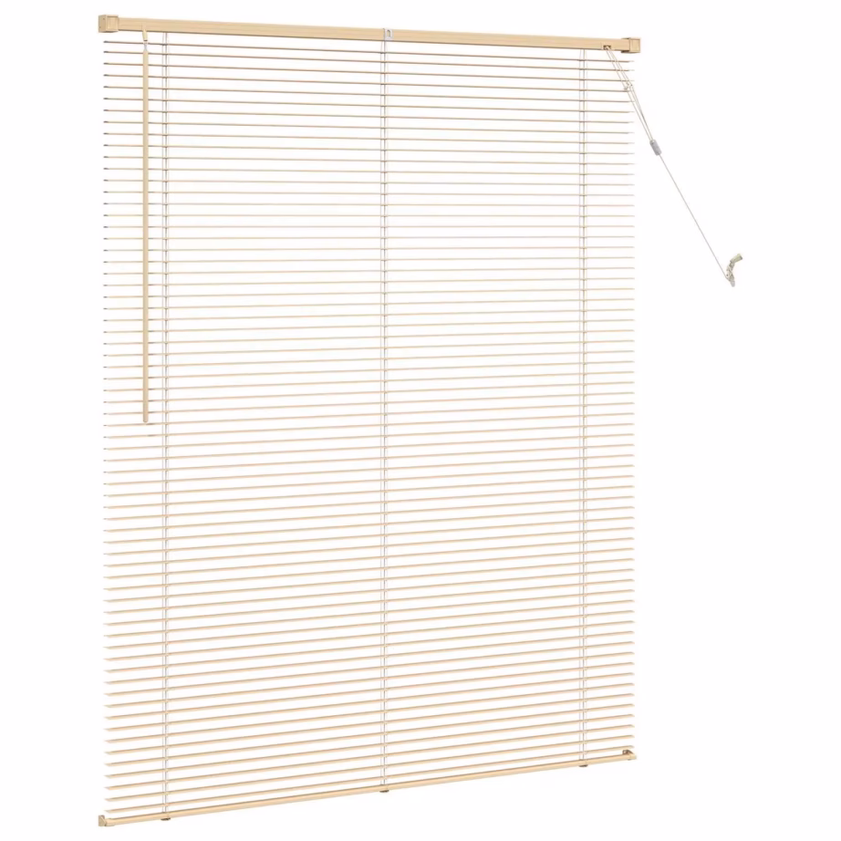 Reguleeritav PVC veneetsia ruloo, helepruun mustriga, 150 x 110 cm - 5