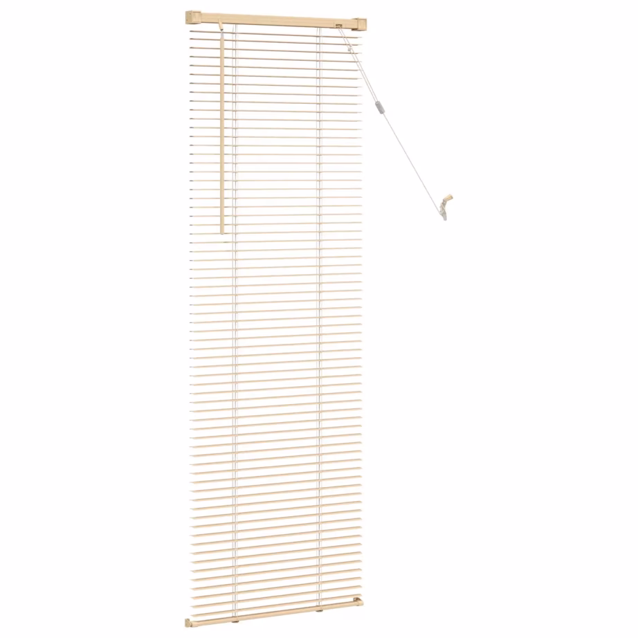 Reguleeritav PVC veneetsia ruloo, helepruun mustriga, 150 x 40 cm – 5