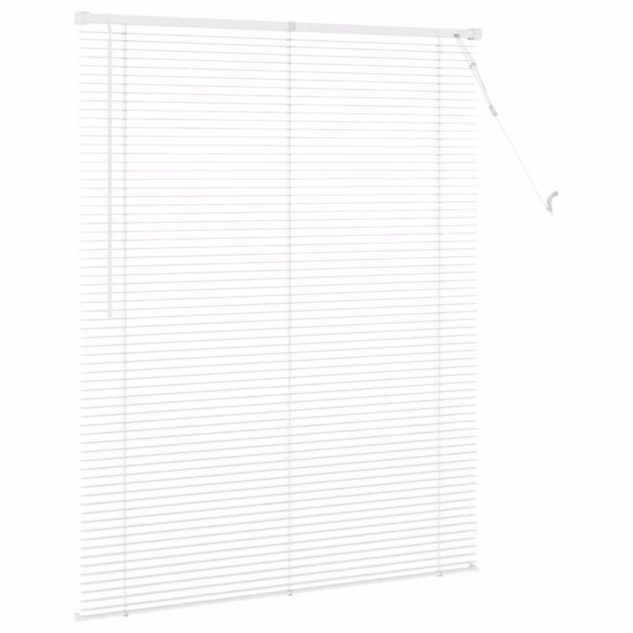 Reguleeritav valge PVC Veneetsia ruloo, 150 x 120 cm – 5