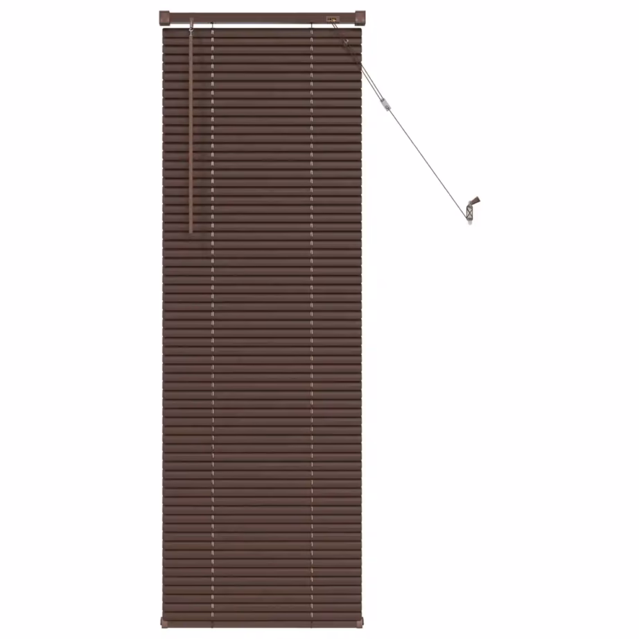 Reguleeritav PVC Veneetsia ruloo, tumepruun mustriga, 150 x 60 cm - 2
