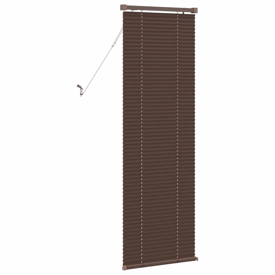 Reguleeritav PVC Veneetsia ruloo, tumepruun mustriga, 150 x 60 cm - 6