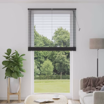 Reguleeritav hõbehall PVC Veneetsia ruloo, 213 x 110 cm