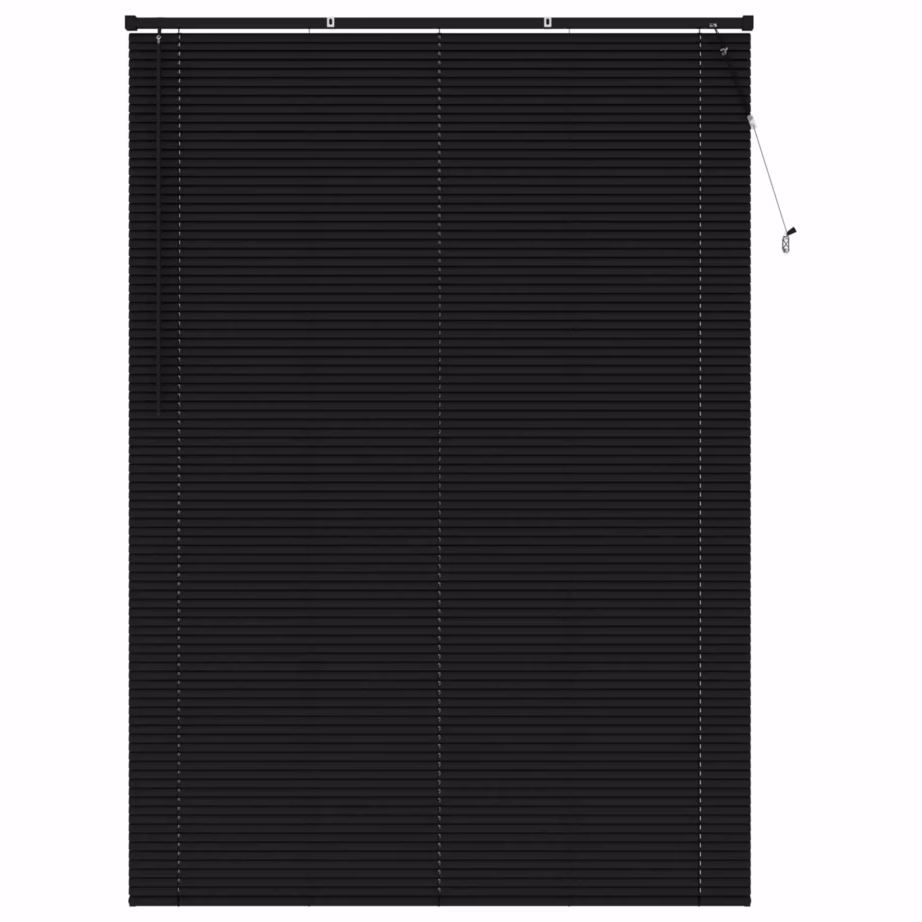 Reguleeritav Veneetsia ruloo, must PVC, 213 x 160 cm - 2