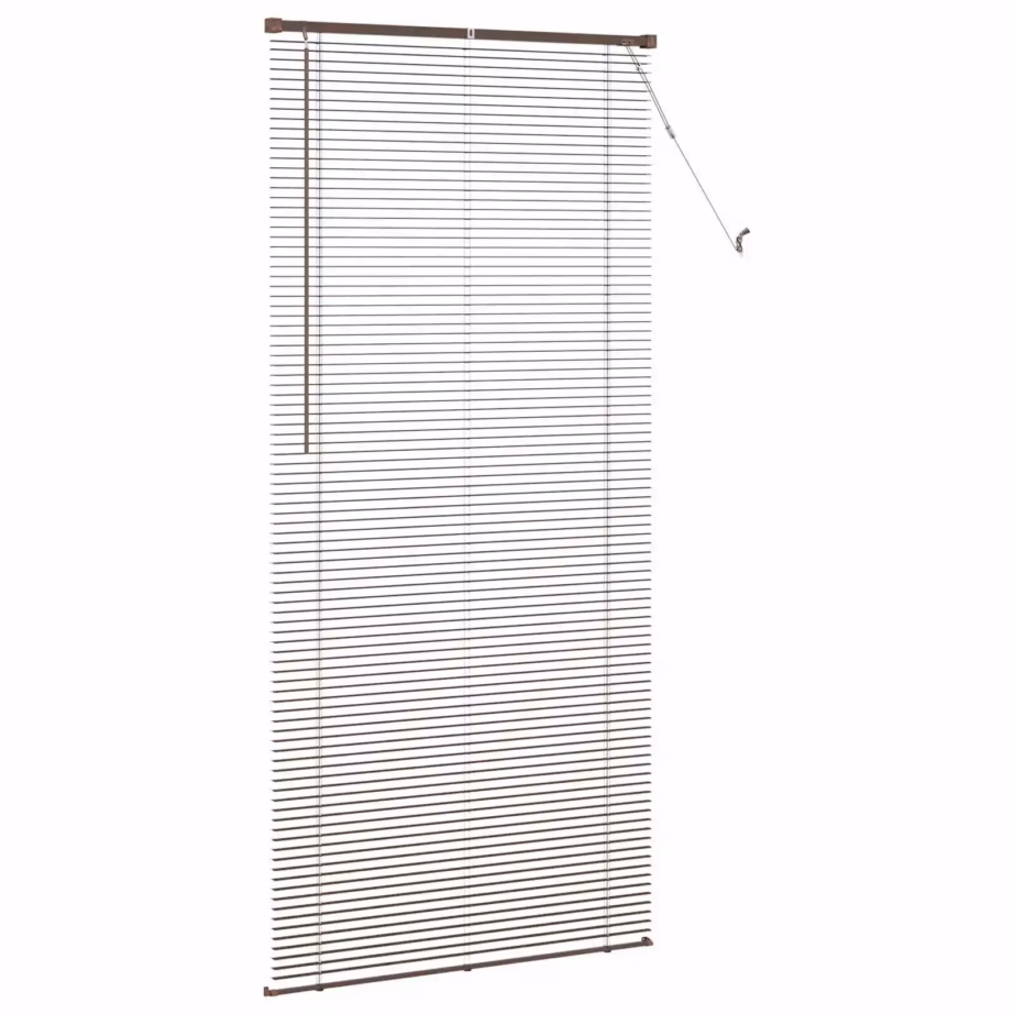 Reguleeritav PVC Veneetsia ruloo, tumepruun mustriga, 213 x 90 cm - 5