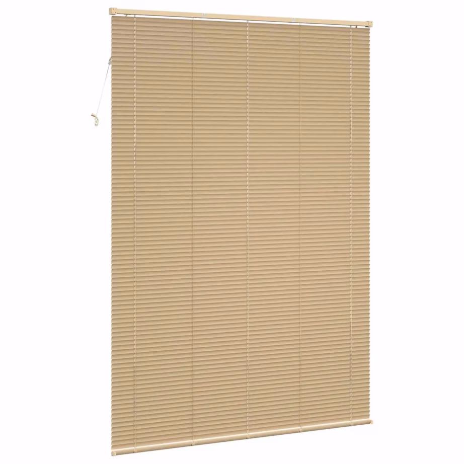 Reguleeritav PVC veneetsia ruloo, helepruun mustriga, 213 x 130 cm - 6