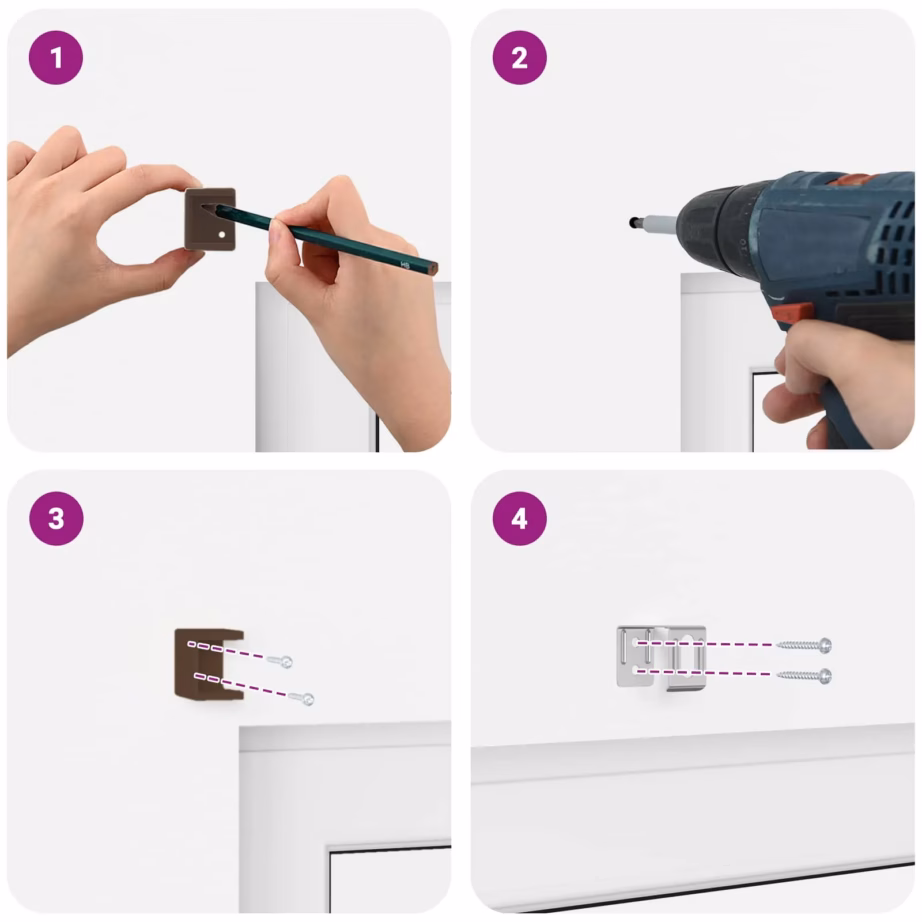 Reguleeritav Veneetsia ruloo, tumepruun mustriga PVC, 150 x 100 cm – 13