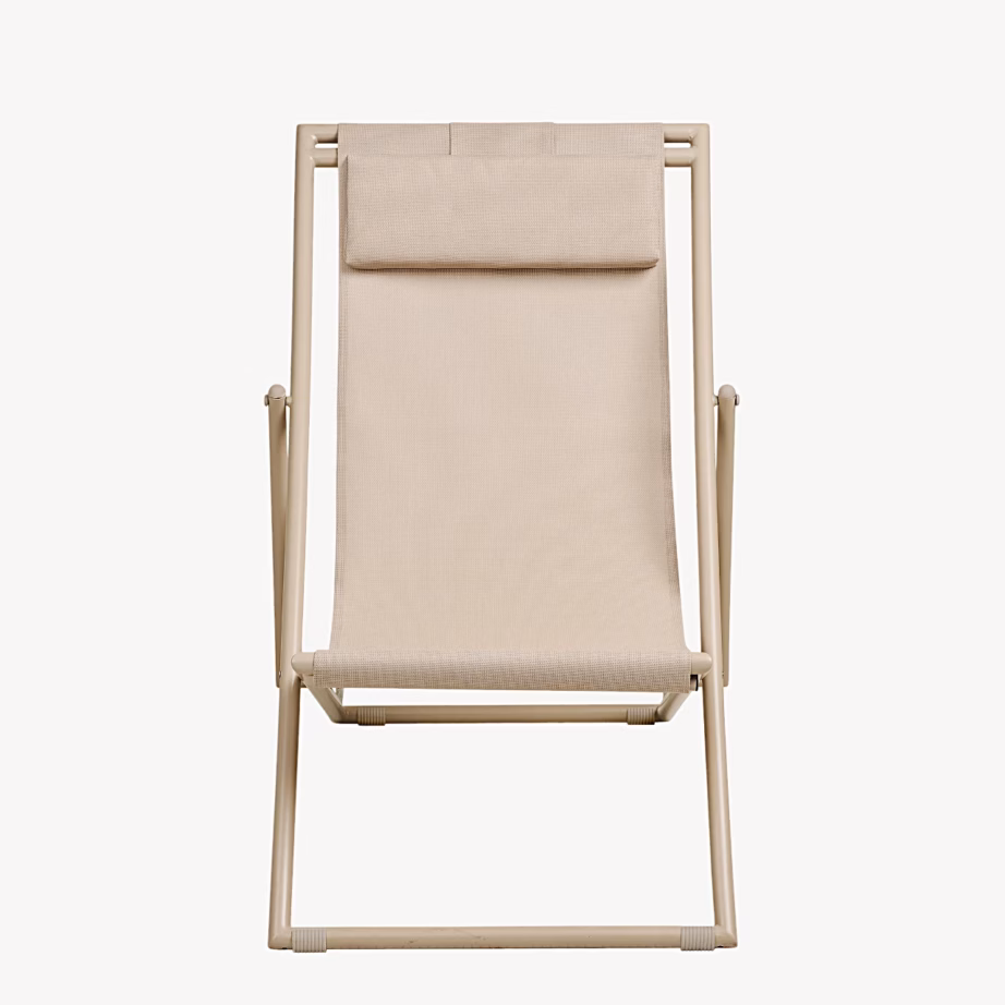 Reguleeritava seljatoega lamamistool textilene/teras, taupe Curtis - 3