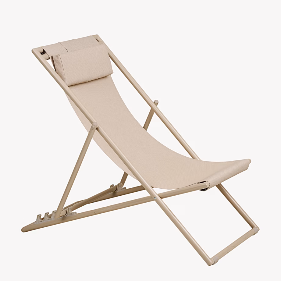 Reguleeritava seljatoega lamamistool textilene/teras, taupe Curtis - 5