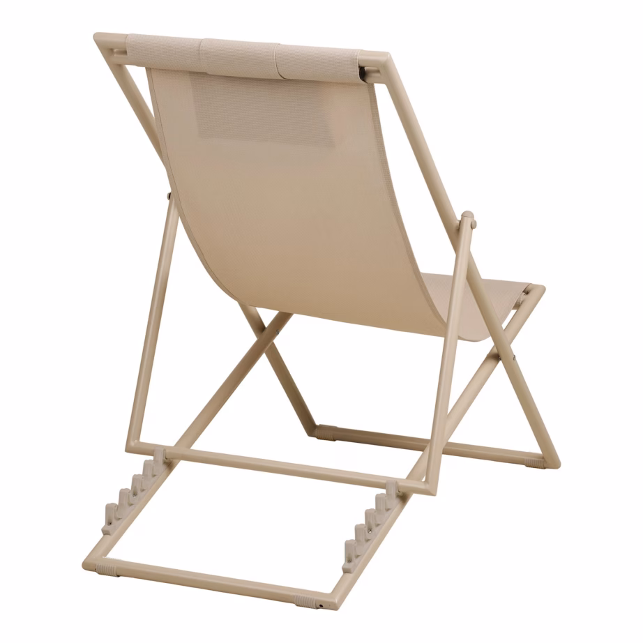 Reguleeritava seljatoega lamamistool textilene/teras, taupe Curtis - 6