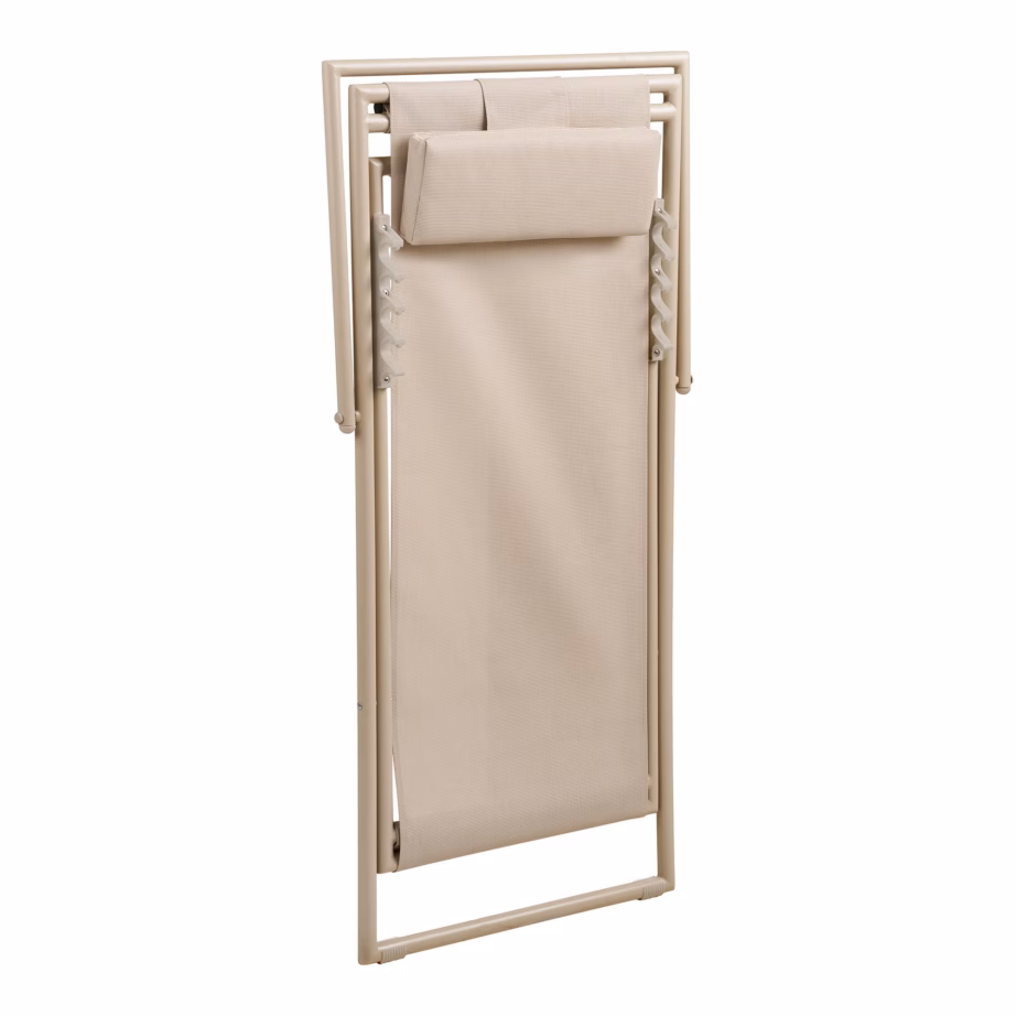 Reguleeritava seljatoega lamamistool textilene/teras, taupe Curtis - 8