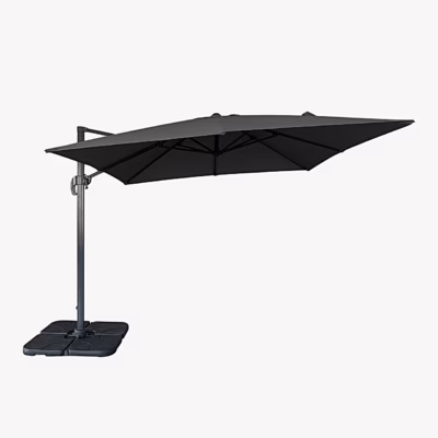 Ripp-päikesevari alumiiniumraami ja jalaga Baza 295x295 cm, must