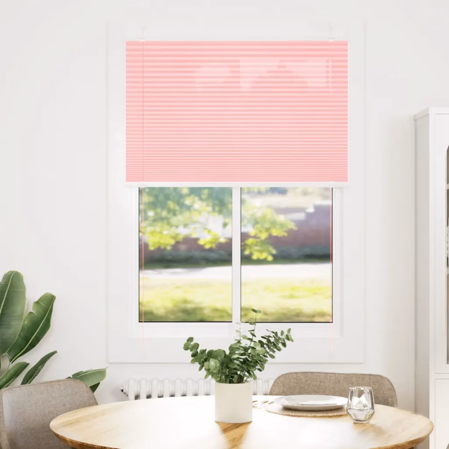 Plisseeritud ruloo privaatsuseks ja päikesekaitseks, roosa, 90 x 150 cm, kanga laius 89,4 cm – 2