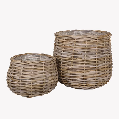 Rotangist hoiukorvide komplekt Pulo, 2 tk