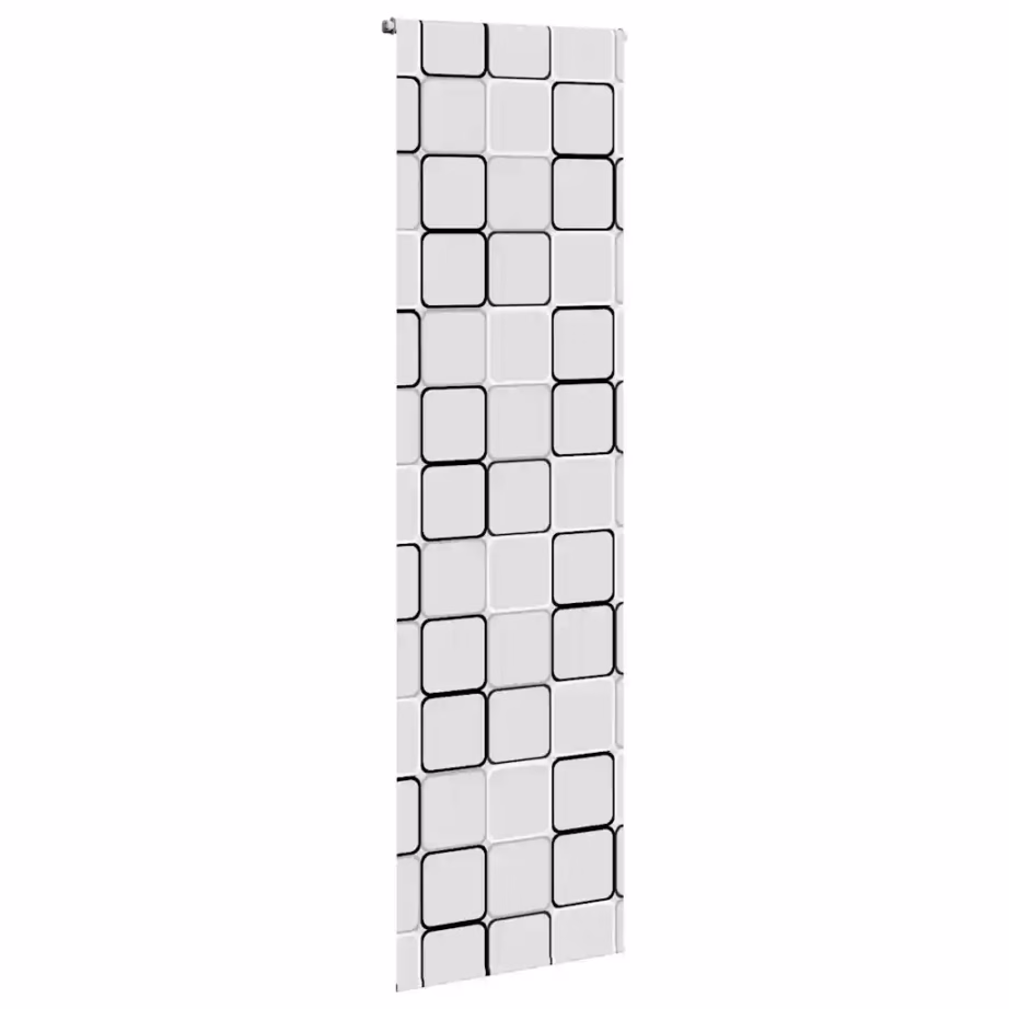 Rullitav dušikardin ruudumustriga, PEVA, 70 x 240 cm, kanga laius 66 cm - 3