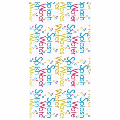 Veekindel ruloo-dušikardin Splash mustriga, PEVA, 130 x 240 cm