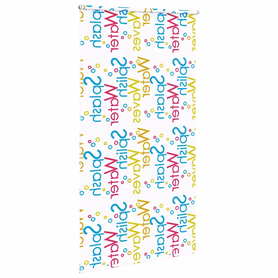 Veekindel ruloo-dušikardin Splash mustriga, PEVA, 130 x 240 cm – 4