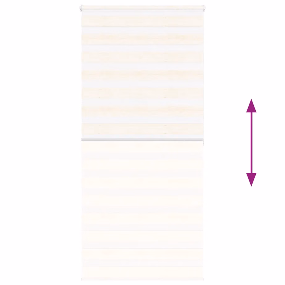 Kahekihiline sebra ruloo kettmehhanismiga, marmorbeež, 100 x 200 cm, 100% polüester – 5