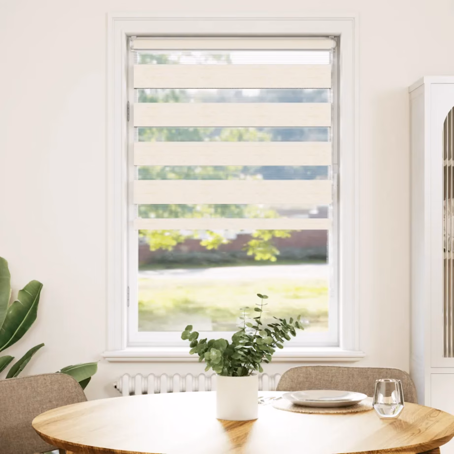 Sebra ruloo marmorbeež, 80 x 150 cm, 100% polüester, alumiiniumsiiniga – 2