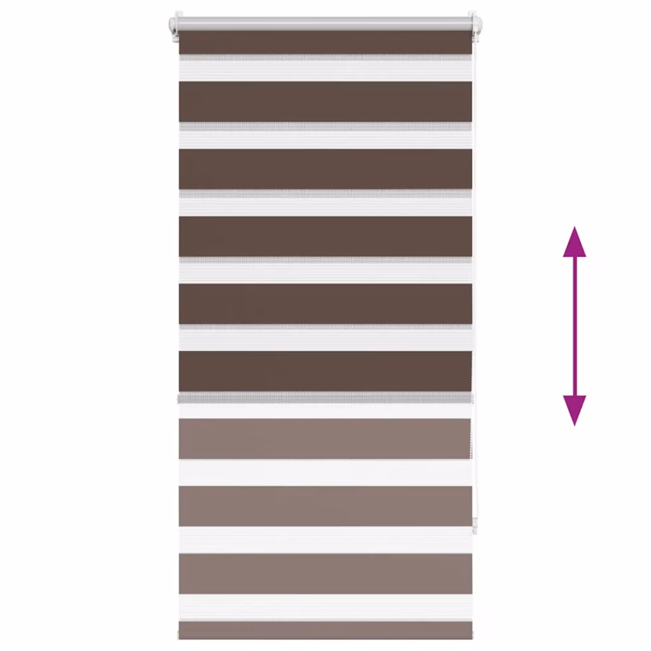 Sebrarullkardin 80 x 150 cm, kohvipruun, 100% polüester – 5