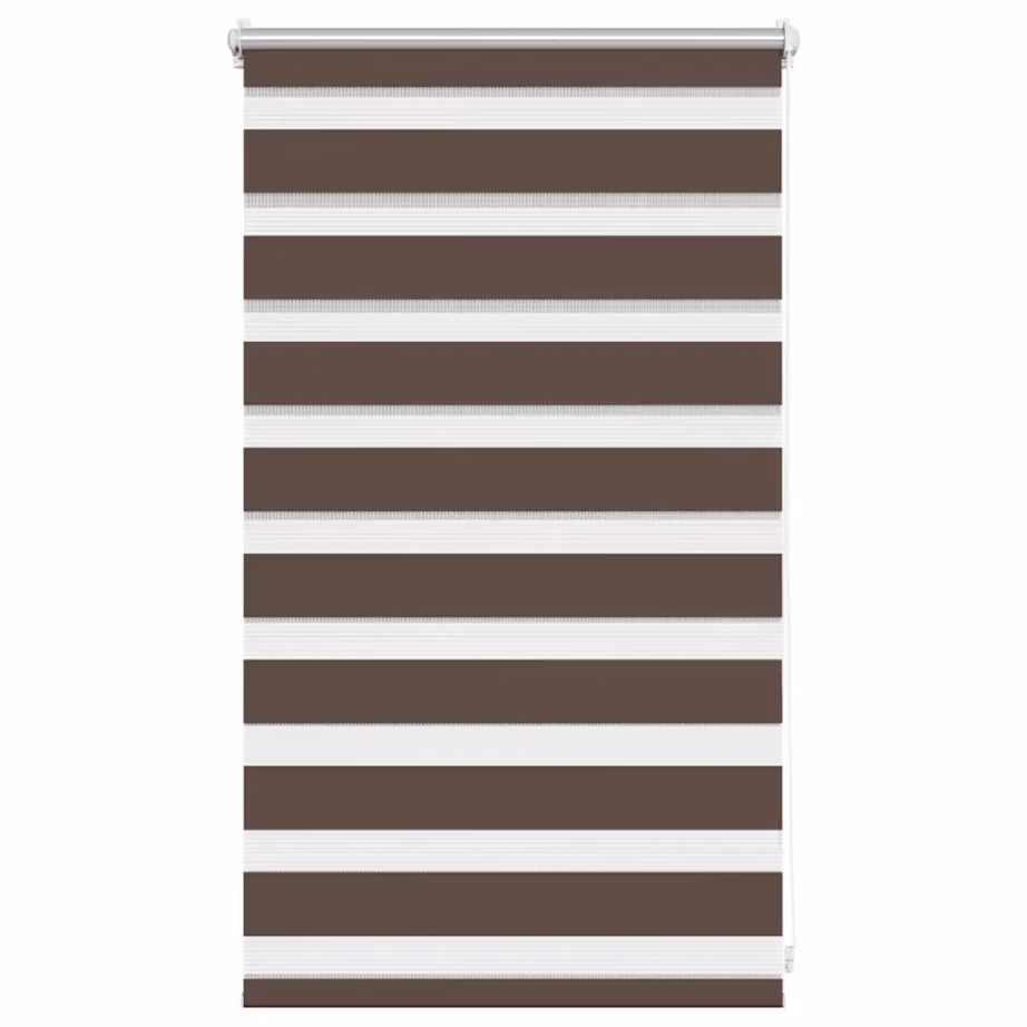 Sebraruloo aknale, 50 x 100 cm, kohvivärvi, 100% polüester – 2