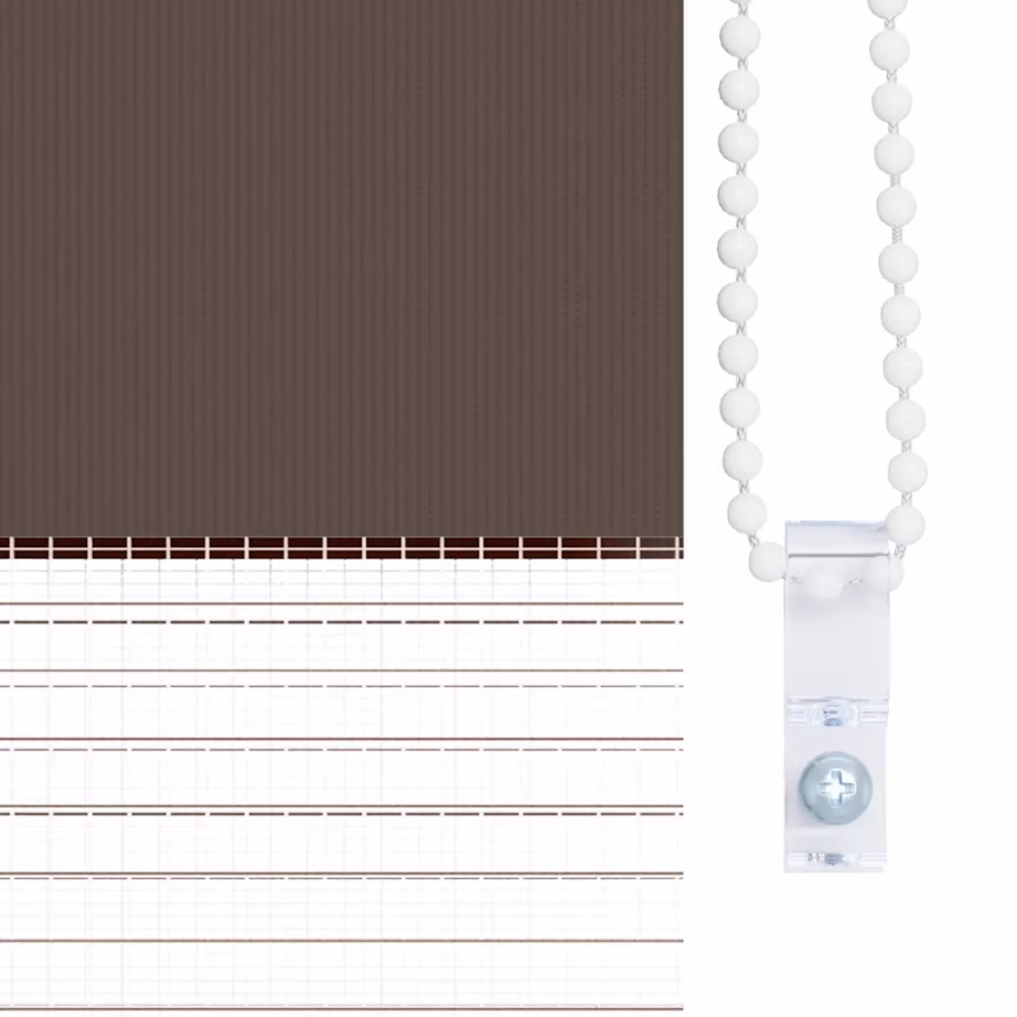 Sebraruloo aknale, 50 x 100 cm, kohvivärvi, 100% polüester – 8