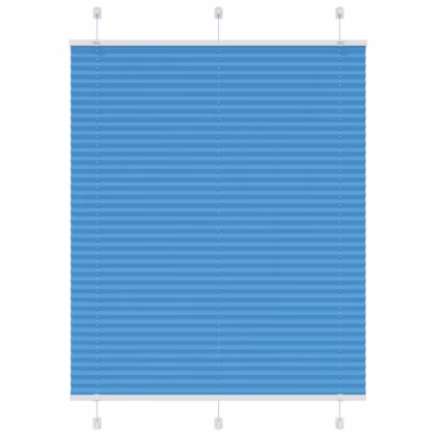 Plisseeritud ruloo aknale, sinine, 105 x 150 cm, kahe paigaldusviisiga